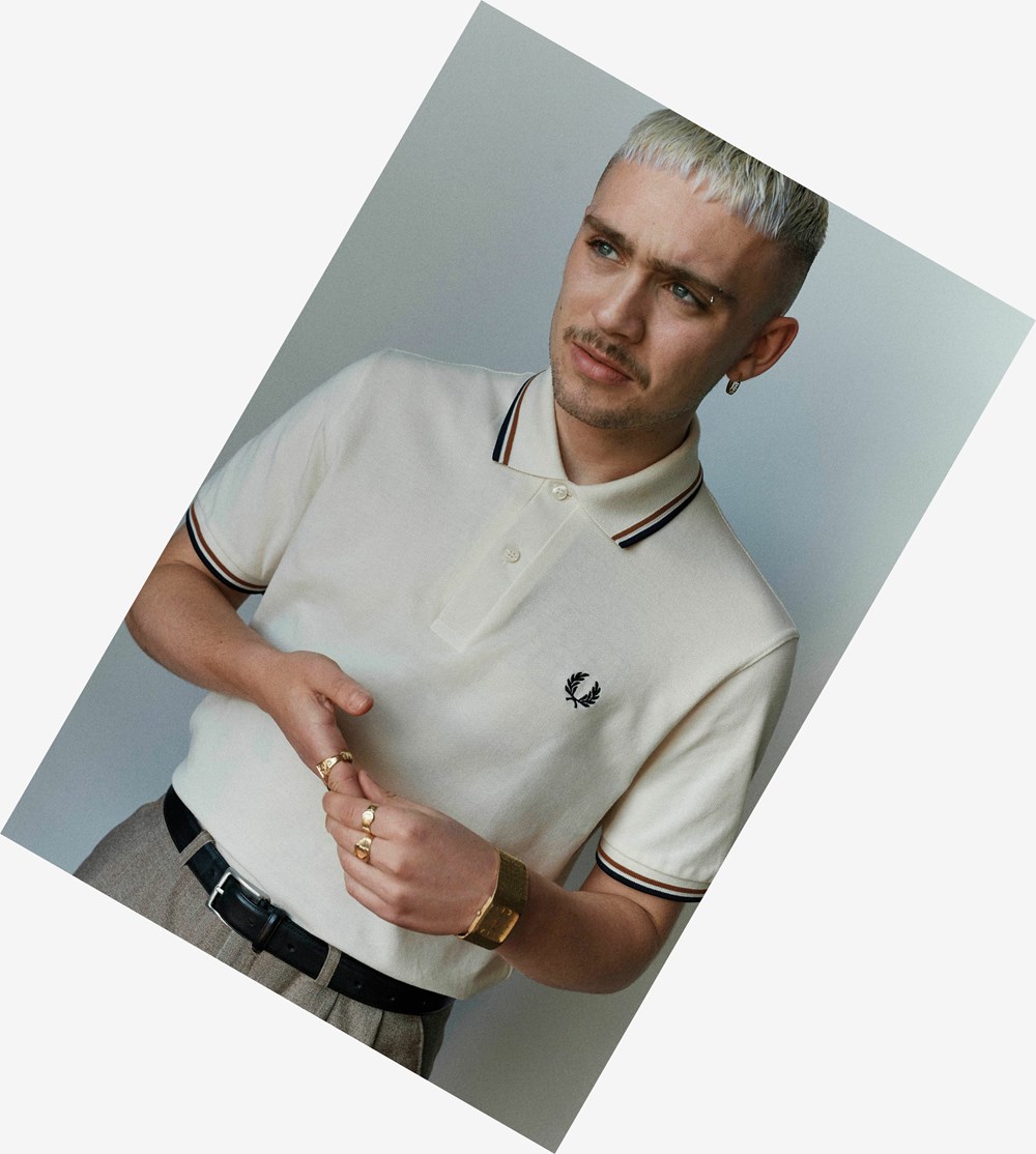 Fred Perry Polo Shirts Outlet Store - Mens M12 Navy